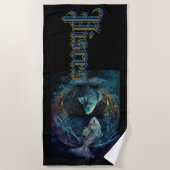Pisces Zodiac Sign Strandtuch (Vorderseite)