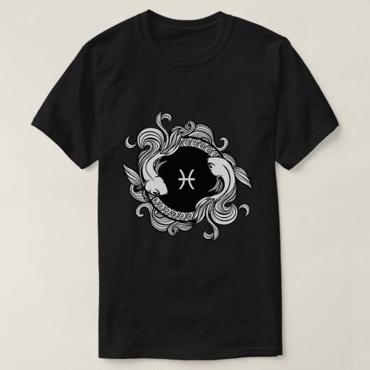 Pisces Zodiac Sign T-Shirt (Design vorne)