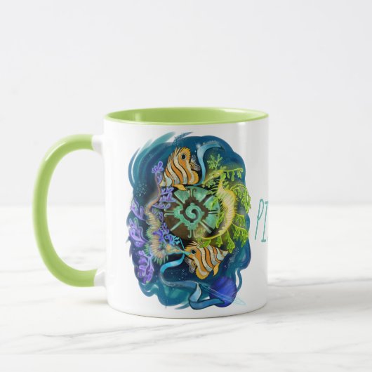 Pisces Zodiac Sign Tasse (Links)