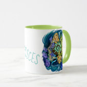 Pisces Zodiac Sign Tasse (VorderseiteRechts)