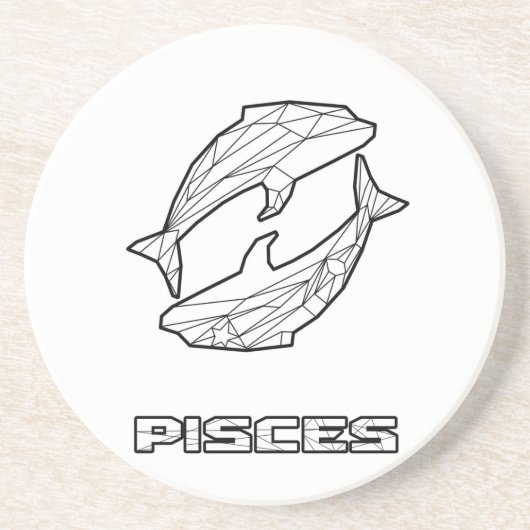 Pisces Zodiac Sign Untersetzer (Vorne)