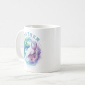 Pisces Zodiac Sign Watercolor Fish Astrology Kaffeetasse (Vorderseite Links)