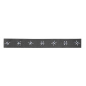 Pisces Zodiac Silver Symbol Carbon Fiber Satinband (Vorderseite)