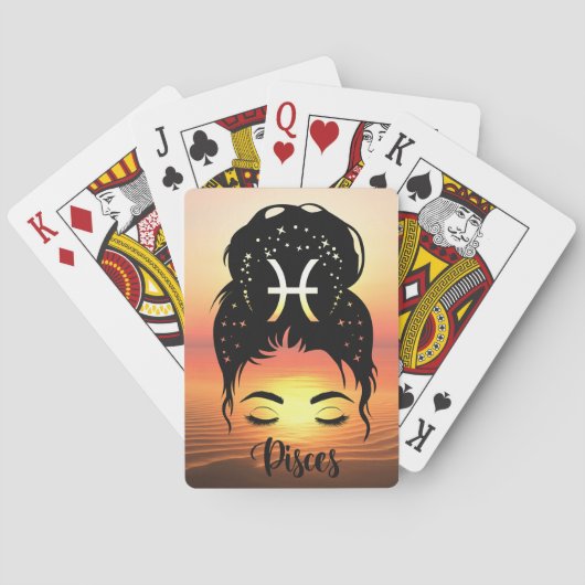 Pisces Zodiac Spielkarten (Rückseite)