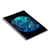 Pisces Zodiac Spiral Notebook Notizblock (Rechte Seite)