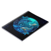 Pisces Zodiac Spiral Notebook Notizblock (Linke Seite)
