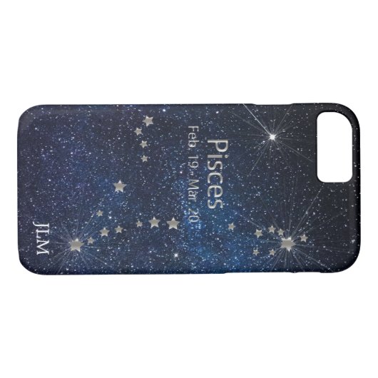 Pisces - Zodiac Star Sign Case-Mate iPhone Hülle (Rückseite (Horizontal))