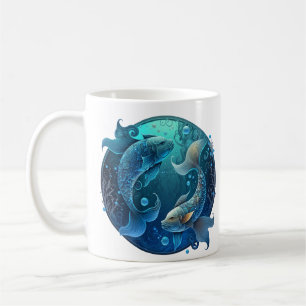Pisces Zodiac Star Sign Coffee Tasse