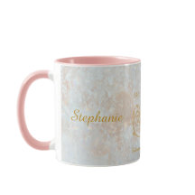 Pisces Zodiac Star Sign Galaxy Monogram Glitzer