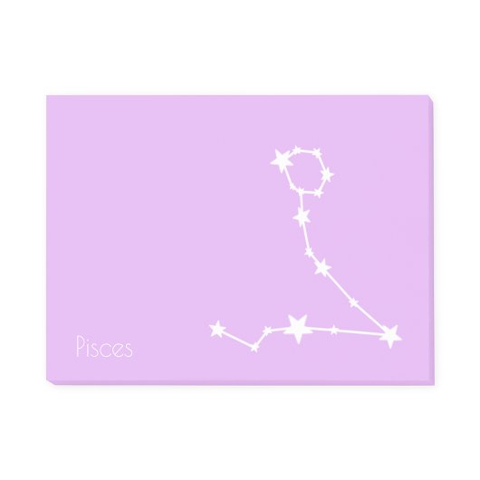 Pisces Zodiac Star Sign Post-it Klebezettel
