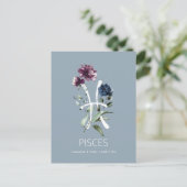 Pisces Zodiac Star Sign Postkarte (Stehend Vorderseite)
