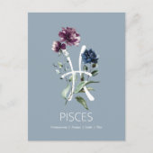Pisces Zodiac Star Sign Postkarte (Vorderseite)