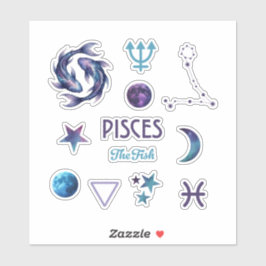 Pisces Zodiac Sticker Collection