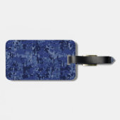 Pisces Zodiac-Symbol auf der Navy Blue Digital-Cam Gepäckanhänger (Rückseite horizontal)
