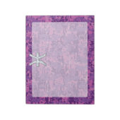 Pisces Zodiac Symbol auf Fuchsia Pink Digitale Cam Notizblock (Rotiert)