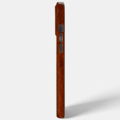 Pisces Zodiac Symbol Brown Mahogany Style Case-Mate iPhone Hülle (Rückseite / Links)