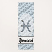Pisces Zodiac Symbol Element von K Yoncich Yogamatte (Vorderseite)