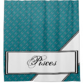 Pisces Zodiac Symbol Element von Kenneth Yoncich Duschvorhang (Vorderseite)