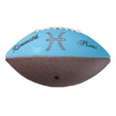 Pisces Zodiac Symbol Element von Kenneth Yoncich Football (Gedreht 270)