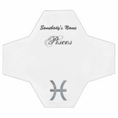 Pisces Zodiac Symbol Element von Kenneth Yoncich Fußball (Flach)