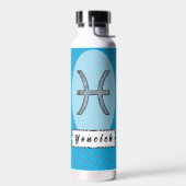 Pisces Zodiac Symbol Element von Kenneth Yoncich Trinkflasche (Links)