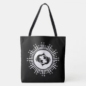 Pisces Zodiac-Symbol mit Himmelssymbol-Sternexplos Tasche (Vorderseite)