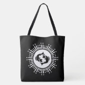 Pisces Zodiac-Symbol mit Himmelssymbol-Sternexplos Tasche (Rückseite)