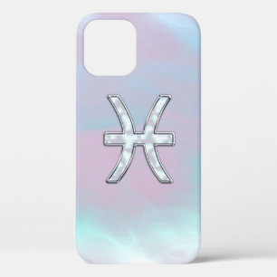Pisces Zodiac Symbol Mother of Pearl Case-Mate iPhone Hülle