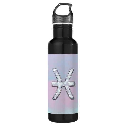 Pisces Zodiac Symbol Mutter der Perldekoration Trinkflasche (Vorderseite)