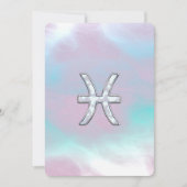 Pisces Zodiac Symbol Mutter von Perle Stil (Vorderseite)