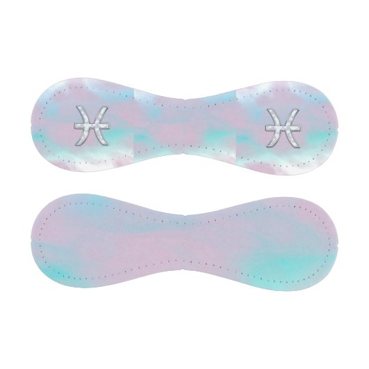 Pisces Zodiac Symbol Pastel Mutter Pearl Stil Baseball (Paneele)
