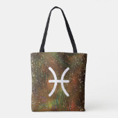 Pisces Zodiac Tote Bag Tasche (Rückseite)