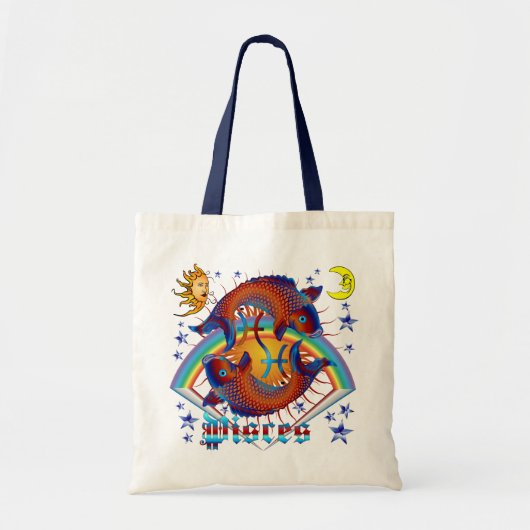 Pisces-Zodiac-V-1 Tragetasche (Vorne)