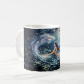 Pisces Zodiac with Woman Surrounded by Two Glowing Kaffeetasse (Vorderseite Links)