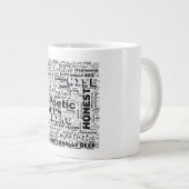 Pisces Zodiac Word Cloud Inspiration Jumbo-Tasse (Vorderseite Rechts)