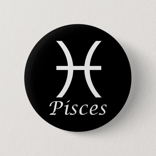'Pisces' Zodiac-Zeichen Button (Vorderseite)