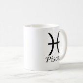 "Pisces" Zodiac-Zeichen Kaffeetasse (VorderseiteRechts)