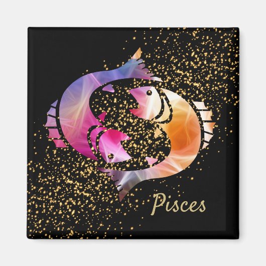 Pisces - Zodiac-Zeichen Magnet (Vorne)