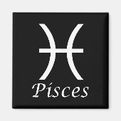 'Pisces' Zodiac-Zeichen Magnet (Vorne)
