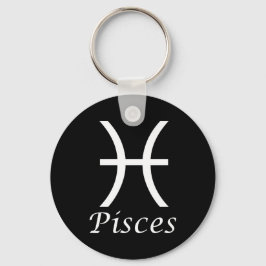'Pisces' Zodiac-Zeichen Schlüsselanhänger