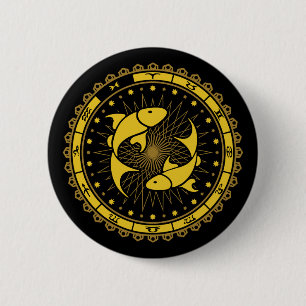 Pisces - Zodiac - Zeichen - Symbol - Horoskop Button