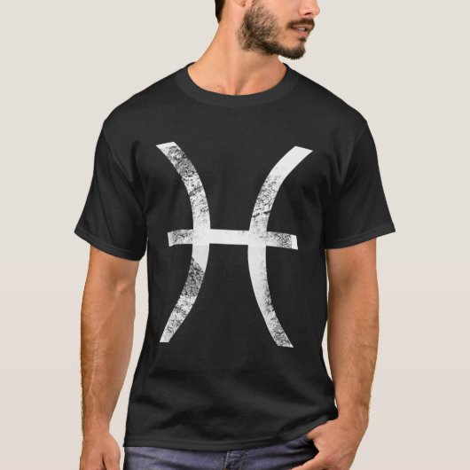 Pisces Zodiac-Zeichen T-Shirt (Vorderseite)