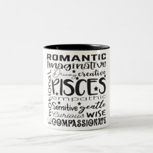 Pisces Zodiac-Zeichen Zweifarbige Tasse