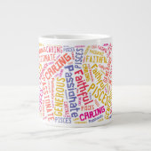 Pisces Zodiac-Zeichenmuster Jumbo-Tasse (Vorderseite)