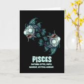 Pisces Zombie Karte (Gelbe Blume)