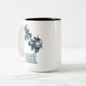 Pisces Zombie Zweifarbige Tasse (Vorderseite Links)
