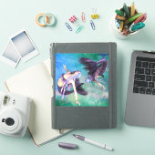 Pisces - Zwei Meerjungfrauen schwimmen in einer Sc Aufkleber (iPad Hülle)