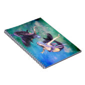 Pisces - Zwei Meerjungfrauen schwimmen in einer Sc Notizblock (Rechte Seite)