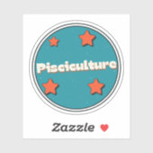 Piscikultur Aufkleber (Blatt)