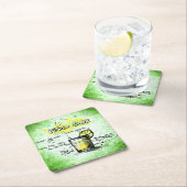 Pisco Sour Drink Rezept Rechteckiger Pappuntersetzer (Vor Ort)